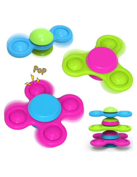 Juguetes de baño Guibola con ventosas - Apilables Estrella Luna