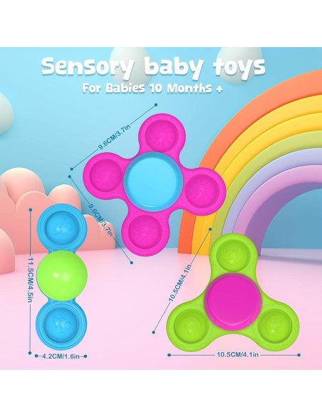 Juguetes de baño Guibola con ventosas - Apilables Estrella Luna