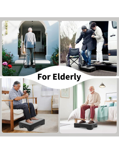 Escalera Ajustable TENGYI 272 kg Antideslizante Gris