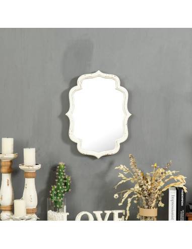 Espejo de Pared Vintage Sintosin 40.64x30.48 cm Rústico