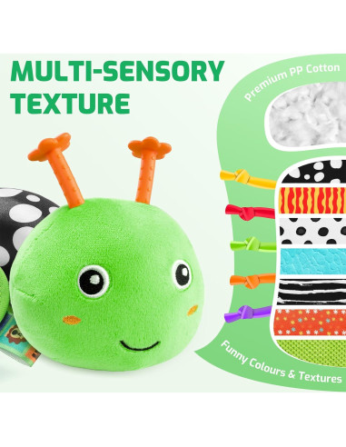 Juguete Sensorial para Bebés Sumobaby Oruga Verde 0-12 Meses