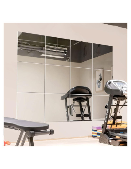 Espejo de Pared Murrey Home 12 Piezas 30x30 cm Vidrio Pulido Espejo de Pared Murrey Home 12 Piezas 30x30 cm Vidrio Pulido