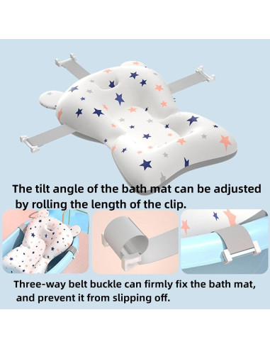 Asiento de Baño para Bebés Blanco - Almohadilla Antideslizante