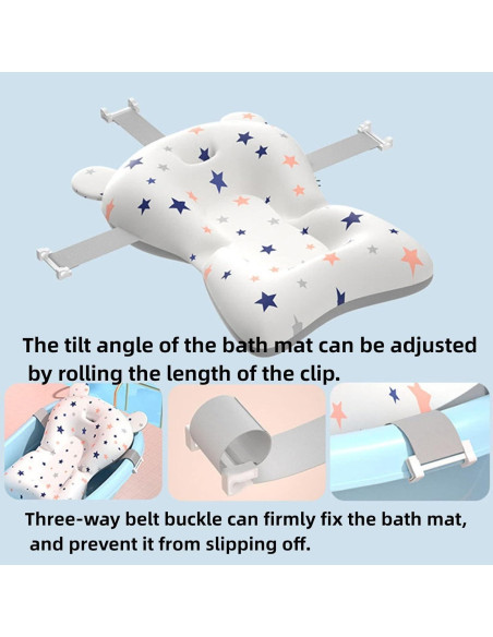 Asiento de Baño para Bebés Blanco - Almohadilla Antideslizante