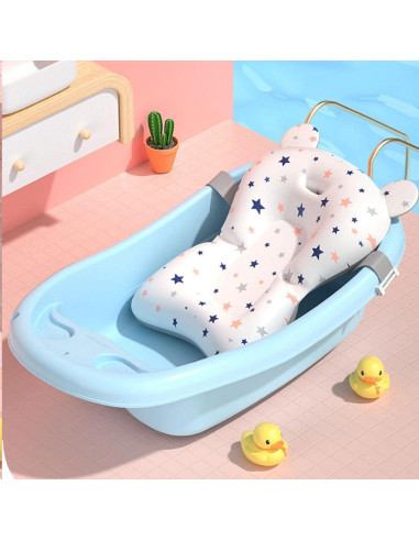 Asiento de Baño para Bebés Blanco - Almohadilla Antideslizante