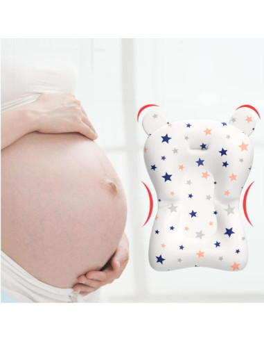 Asiento de Baño para Bebés Blanco - Almohadilla Antideslizante