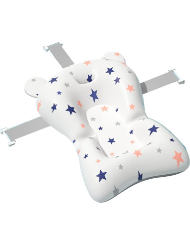 Asiento de Baño para Bebés Blanco - Almohadilla Antideslizante