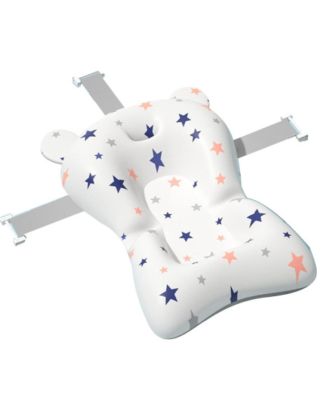 Asiento de Baño para Bebés Blanco - Almohadilla Antideslizante