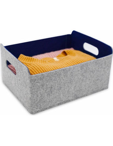 Cestas de Almacenamiento Welaxy Cubo Plegable 3 Piezas Fieltro