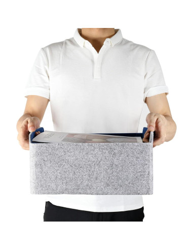 Cestas de Almacenamiento Welaxy Cubo Plegable 3 Piezas Fieltro