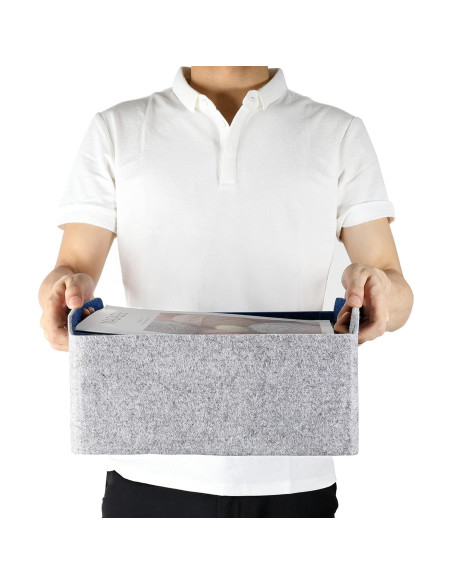 Cestas de Almacenamiento Welaxy Cubo Plegable 3 Piezas Fieltro