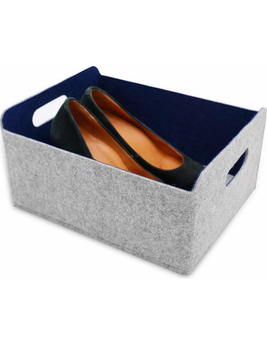 Cestas de Almacenamiento Welaxy Cubo Plegable 3 Piezas Fieltro