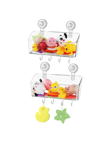 Soporte de Almacenamiento de Juguetes de Baño ERTIUANIO 2 Pcs
