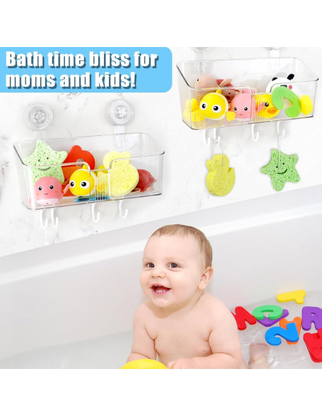 Soporte de Almacenamiento de Juguetes de Baño ERTIUANIO 2 Pcs