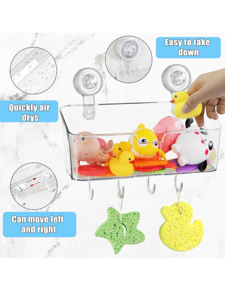 Soporte de Almacenamiento de Juguetes de Baño ERTIUANIO 2 Pcs
