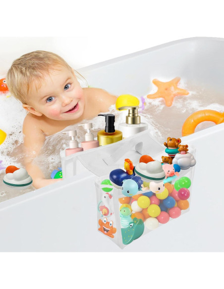 Organizador de Juguetes de Baño Alunduto - 2 Compartimentos Organizador de Juguetes de Baño Alunduto - 2 Compartimentos