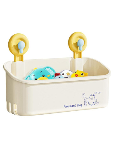 Almacenamiento de Juguetes de Baño CBJHPZ Amarillo con Ventosas