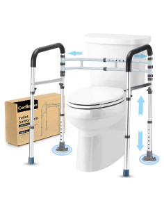 Barra de Seguridad para Inodoro Coelineao Ajustable Gris