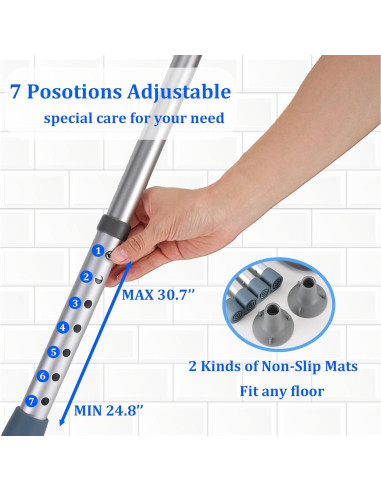 Barra de Seguridad para Inodoro Coelineao Ajustable Gris