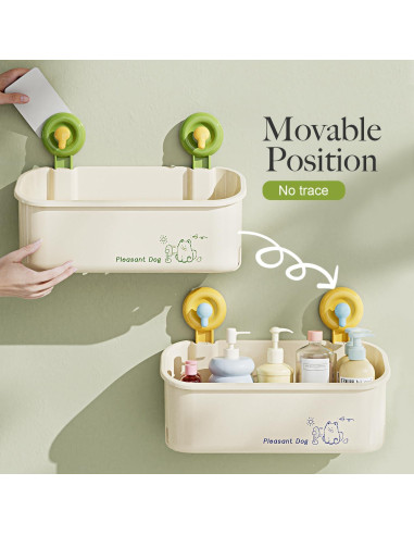 Almacenamiento de Juguetes de Baño CBJHPZ Amarillo con Ventosas