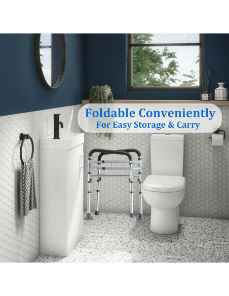 Barra de Seguridad para Inodoro Coelineao Ajustable Gris