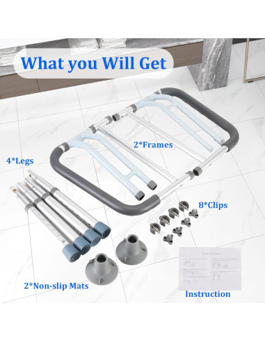 Barra de Seguridad para Inodoro Coelineao Ajustable Gris