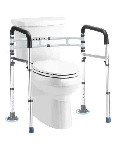 Barra de Seguridad para Inodoro Coelineao Ajustable Gris