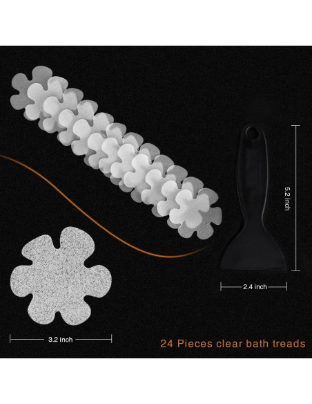 Pegatinas Antideslizantes Secopad 24 Piezas para Baño