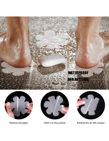 Pegatinas Antideslizantes Secopad 24 Piezas para Baño