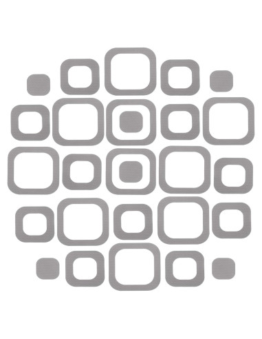 20 Piezas Stickers Antideslizantes Patelai para Baño 10x10 cm