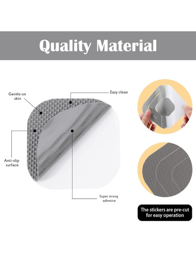 20 Piezas Stickers Antideslizantes Patelai para Baño 10x10 cm
