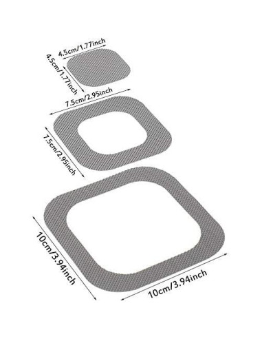 20 Piezas Stickers Antideslizantes Patelai para Baño 10x10 cm