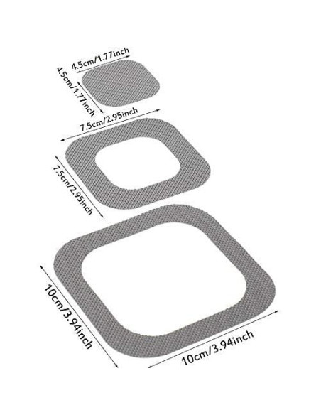 20 Piezas Stickers Antideslizantes Patelai para Baño 10x10 cm