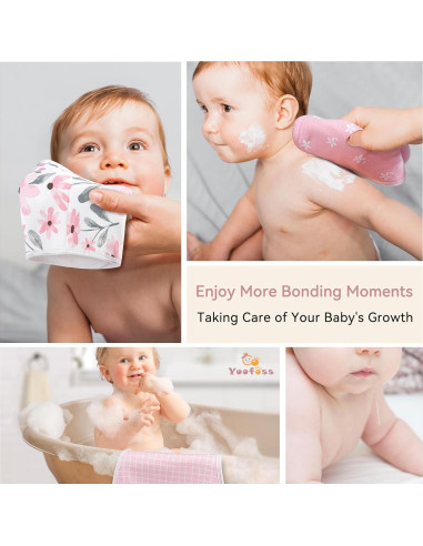 Toallas de Eructo para Bebés Yoofoss 100% Algodón Orgánico - Paquete de 5