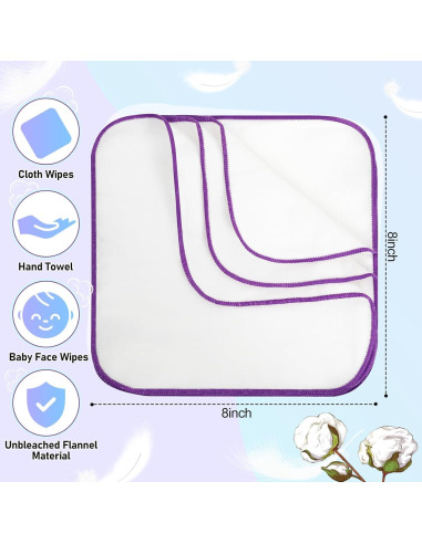 54 Toallitas de Tela Reutilizables para Bebés con Dispensador Negro