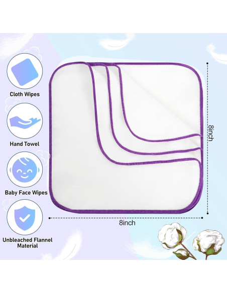 54 Toallitas de Tela Reutilizables para Bebés con Dispensador Negro