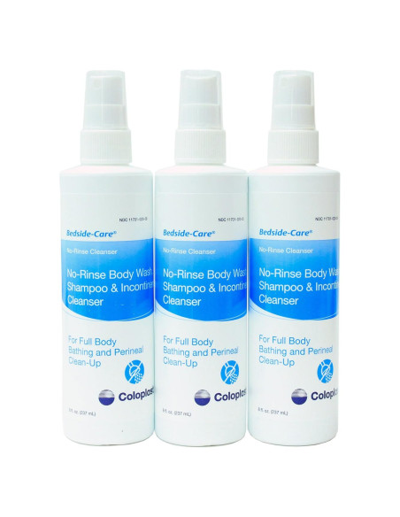 Spray de Lavado Corporal Coloplast 8 oz Sin Enjuague Pack 3