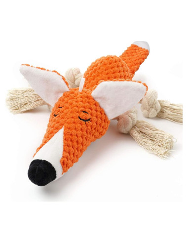 Juguete de Peluche para Perros Zorro Sedioso - Algodón Natural