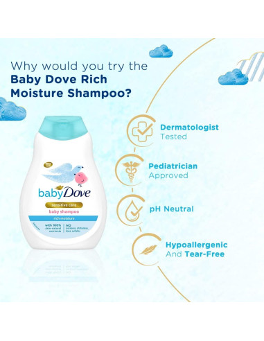 Champú Hidratante Dove Baby 200ml - Suave y Nutritivo