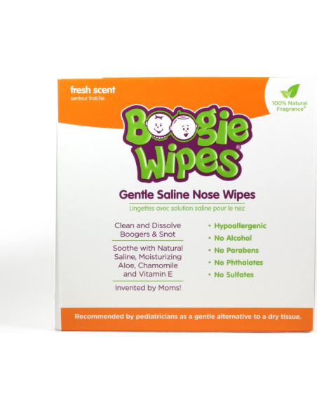 Toallitas Salinas para Bebés Nehemiah, 45 Unidades, Aloe y Vitamina E