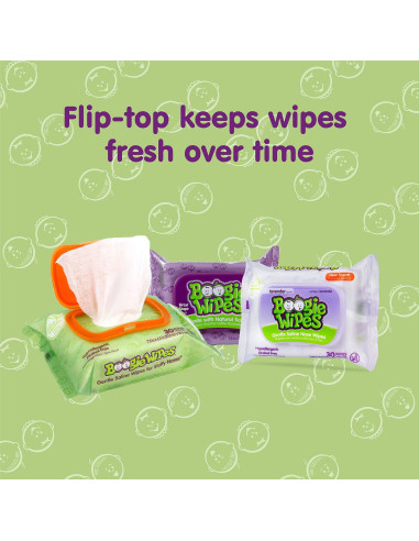 Toallitas Salinas para Bebés Nehemiah, 45 Unidades, Aloe y Vitamina E