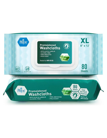 Toallitas Desechables XL MED PRIDE 80 Unidades Aloe Vera