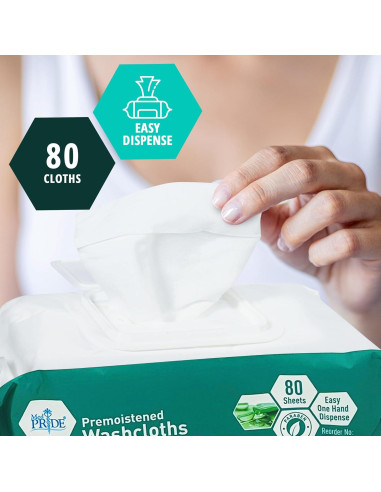 Toallitas Desechables XL MED PRIDE 80 Unidades Aloe Vera