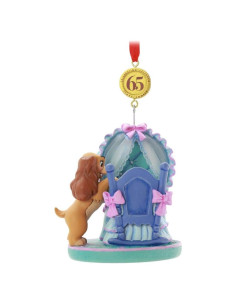 Adorno 65 Aniversario Lady y el Vagabundo Disney 7.62 cm