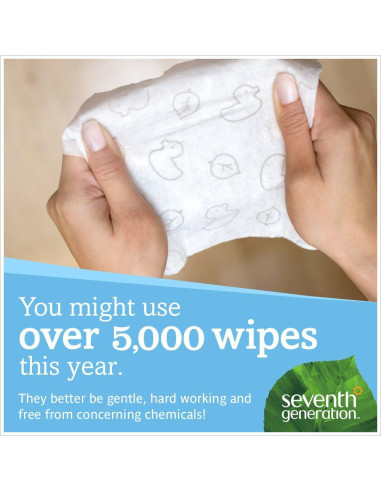 Toallitas para Bebés Seventh Generation Free & Clear 768 Unidades