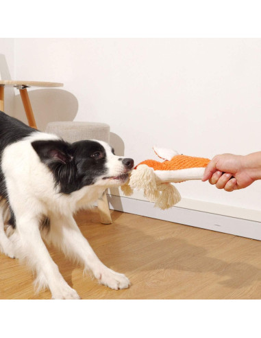 Juguete de Peluche para Perros Zorro Sedioso - Algodón Natural