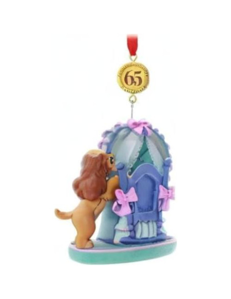 Adorno 65 Aniversario Lady y el Vagabundo Disney 7.62 cm