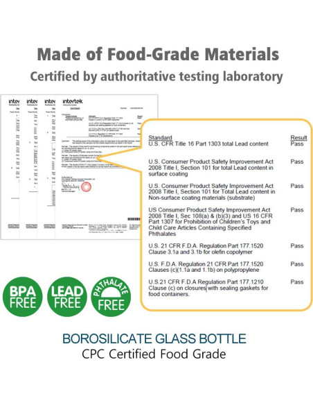 Botella de Vidrio Matyz 120ml Rosa para Bebés - Cuello Ancho