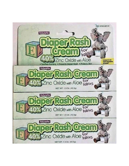 Crema para Erupciones por Pañal Natureplex 3 Unidades 40% Óxido de Zinc