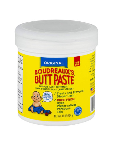 Crema para erupciones de pañal Boudreaux's Butt Paste 454 g